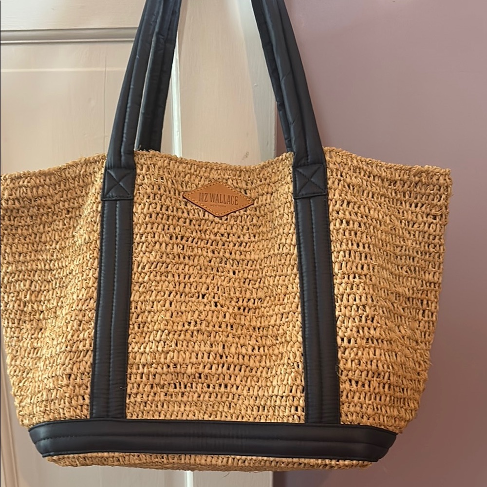 MZ Wallace Tan and Black Elegant Tote